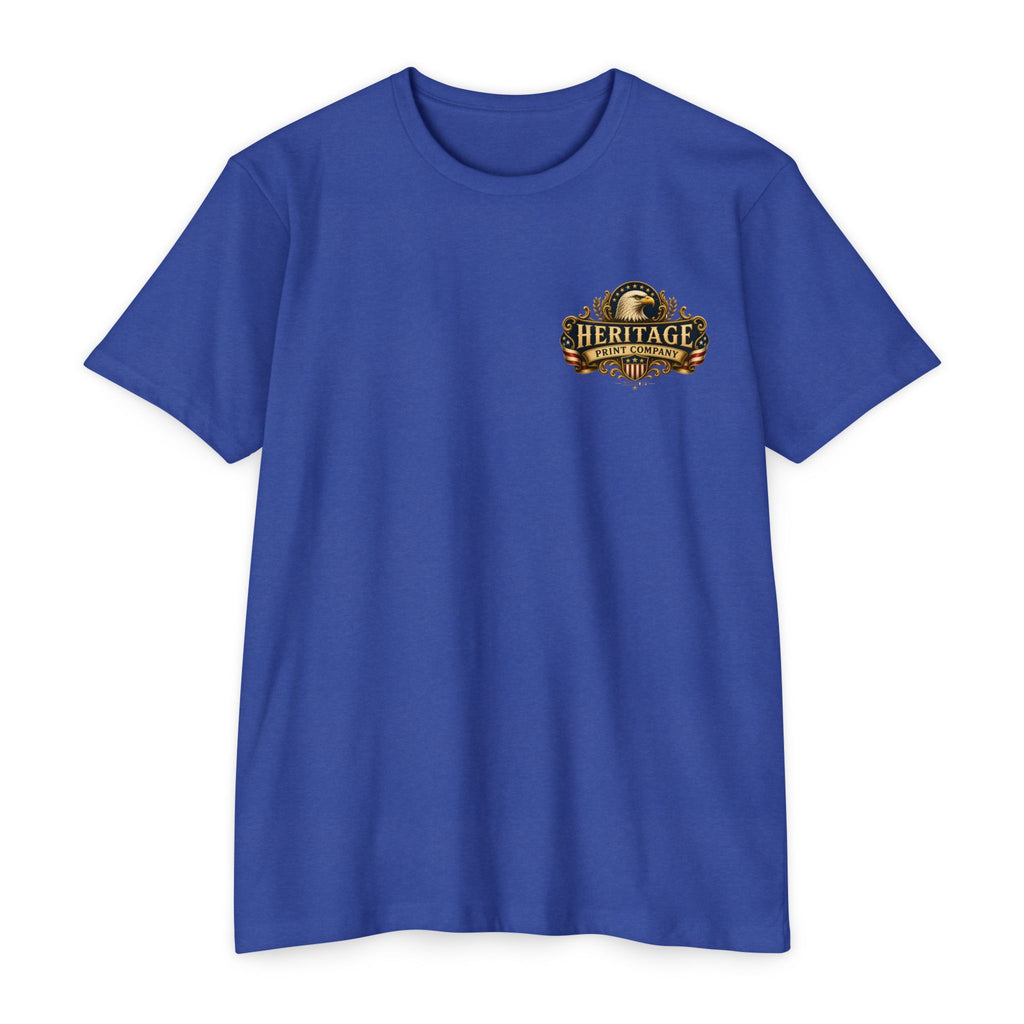 Heritage Print Co - American Spirit - Faith Freedom Country with Eagle - USA 250 years - 4th of July - Next Level 6210 CVC Super Soft T-Shirt