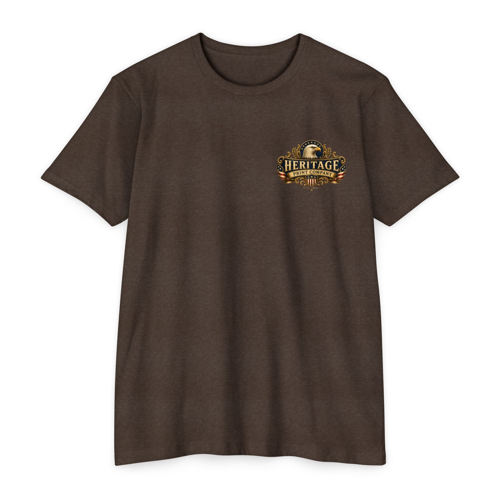 Heritage Print Co - American Heritage - One Nation Under God with Eagle - USA 250 Years - 4th of July - Next Level 6210 CVC Super Soft T-Shirt
