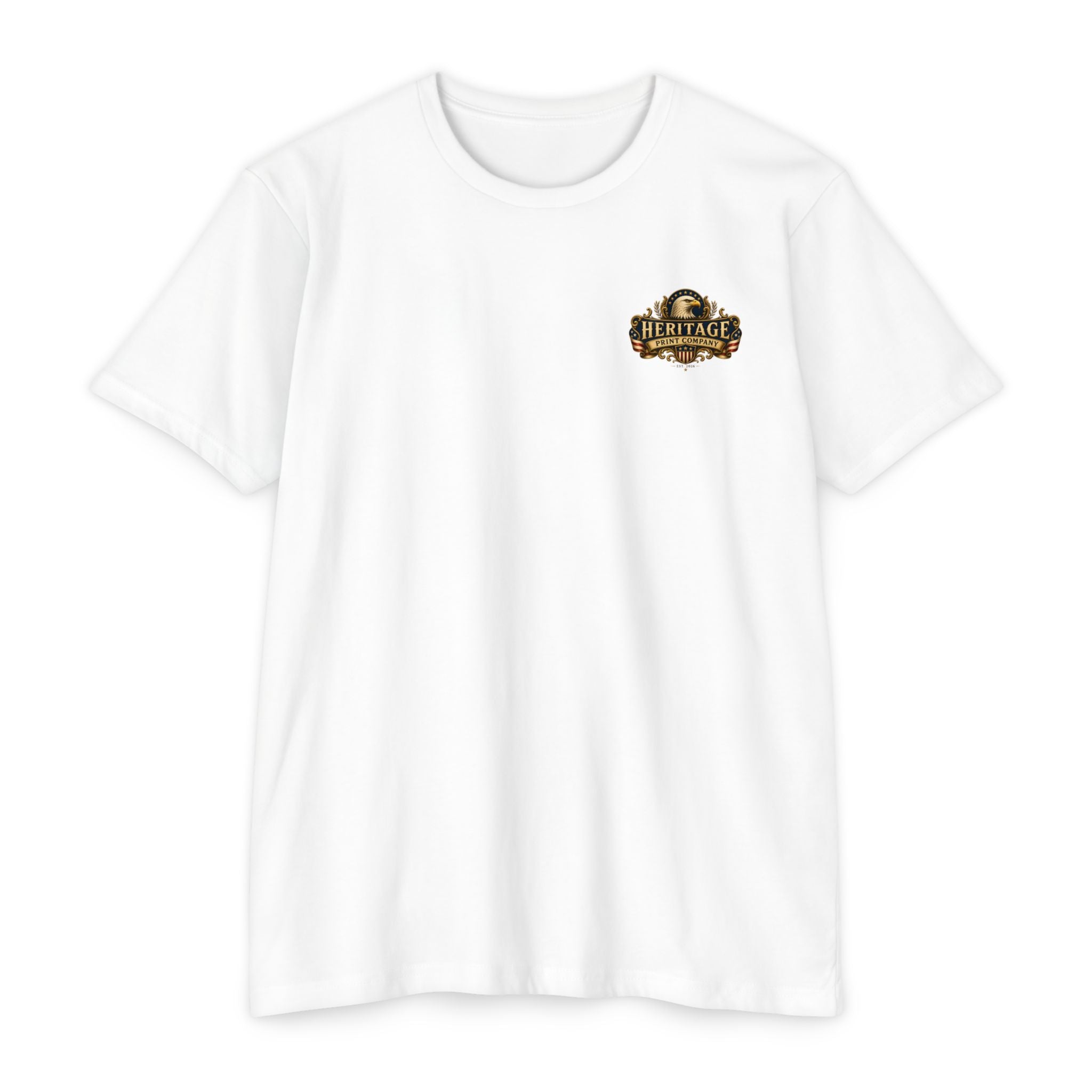 Heritage Print Co - Liberty & Faith Eagle - God Bless America - USA 250 years - 4th of July - Next Level 6210 CVC Super Soft T-Shirt