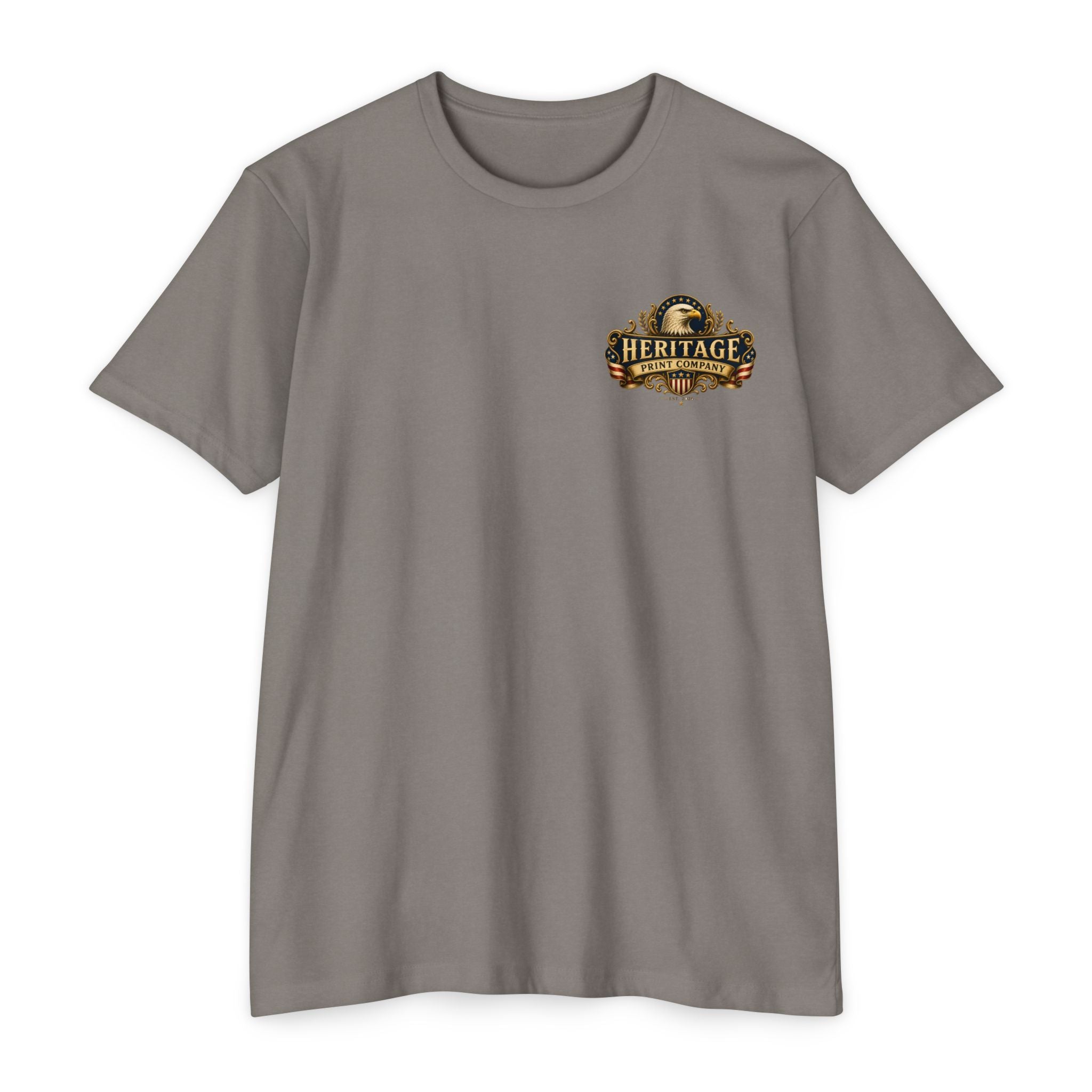 Heritage Print Co - American Legacy - USA 250th Anniversary with Eagle - 4th of July - Next Level 6210 CVC Super Soft T-Shirt