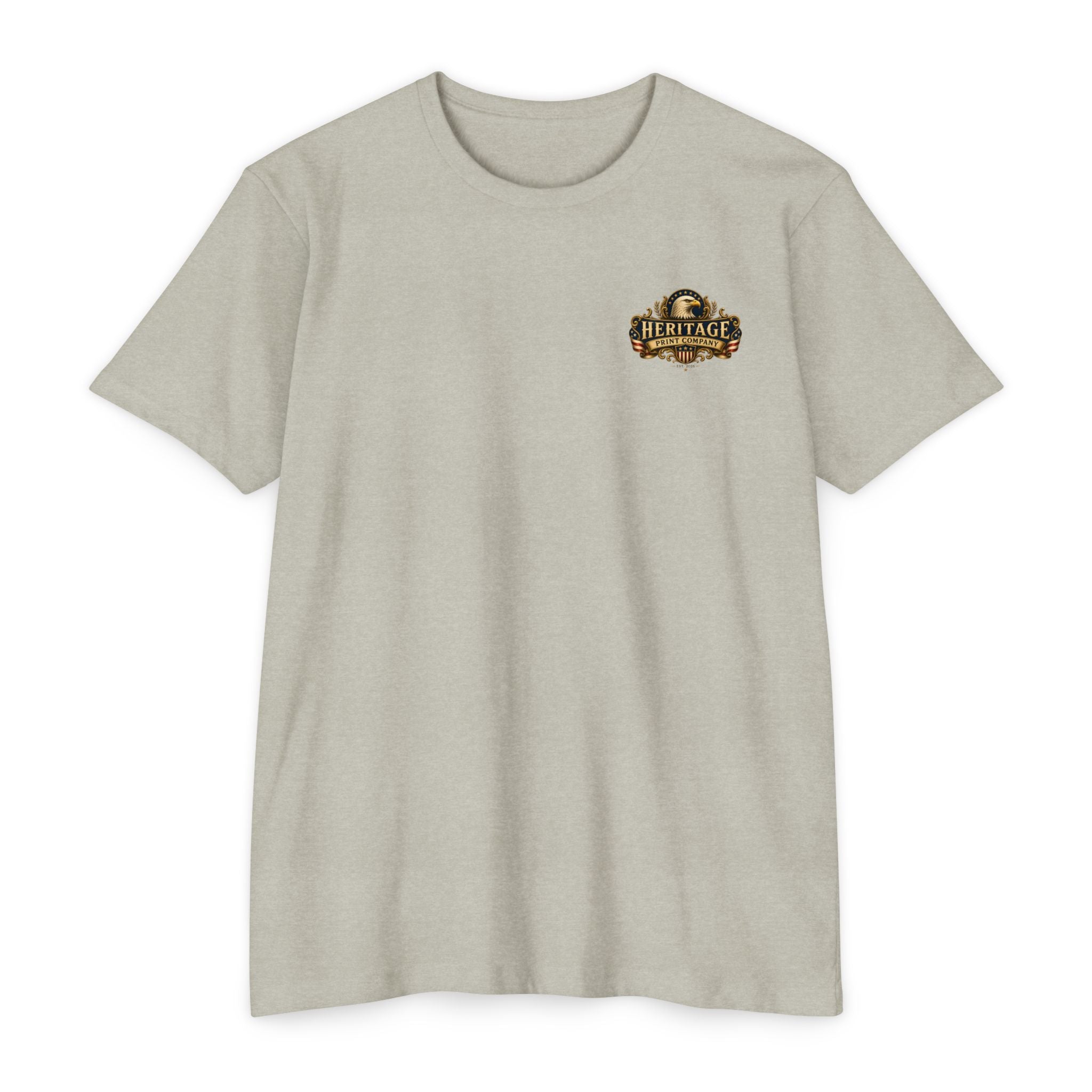 Heritage Print Co - Liberty & Faith Eagle - God Bless America - USA 250 years - 4th of July - Next Level 6210 CVC Super Soft T-Shirt