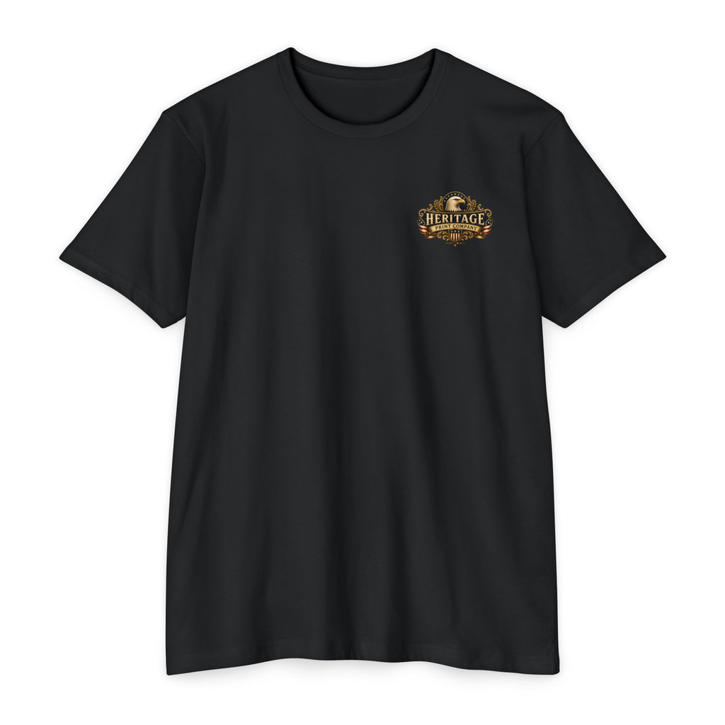Heritage Print Co - Liberty & Faith Eagle - God Bless America - USA 250 years - 4th of July - Next Level 6210 CVC Super Soft T-Shirt