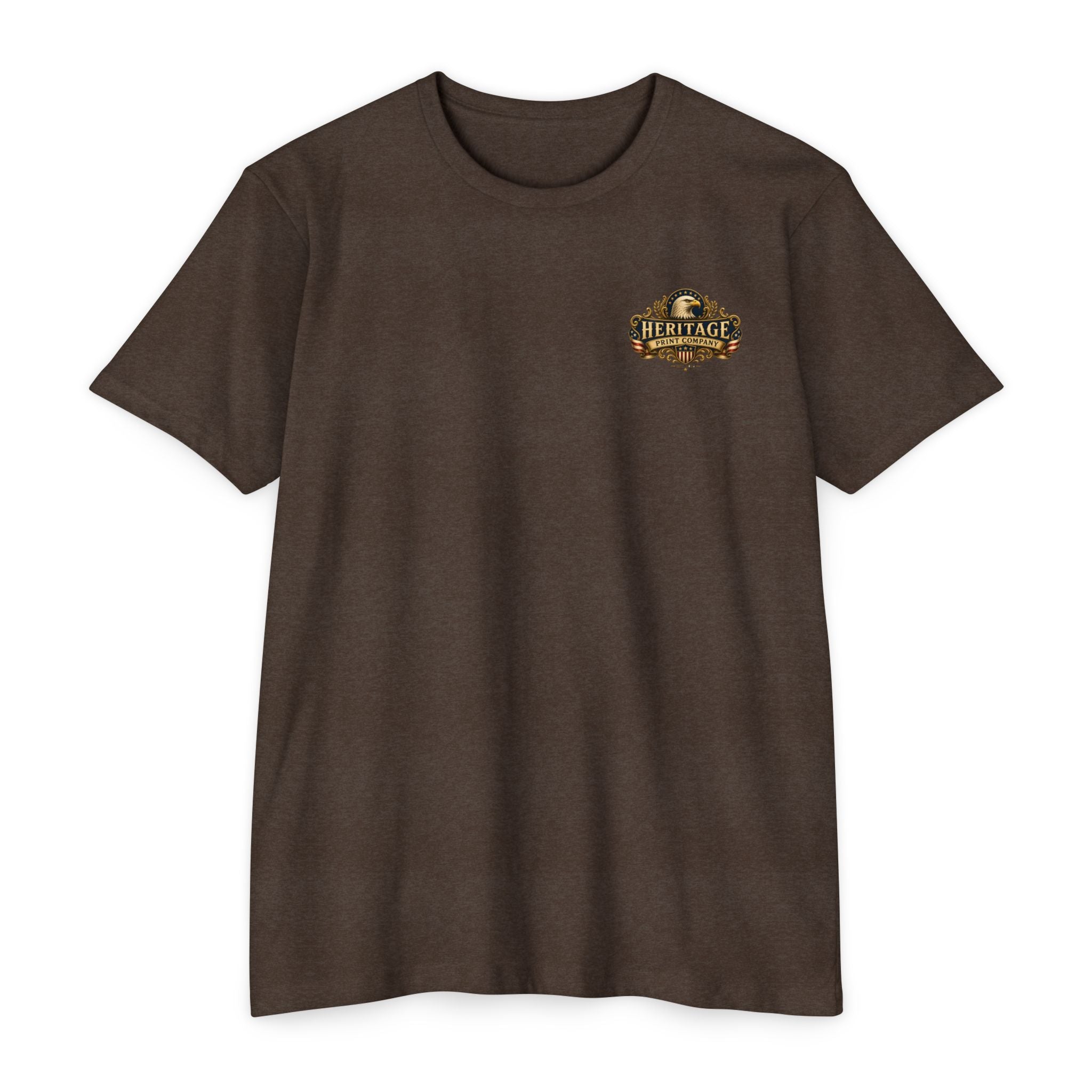 Heritage Print Co - Liberty & Faith Eagle - God Bless America - USA 250 years - 4th of July - Next Level 6210 CVC Super Soft T-Shirt