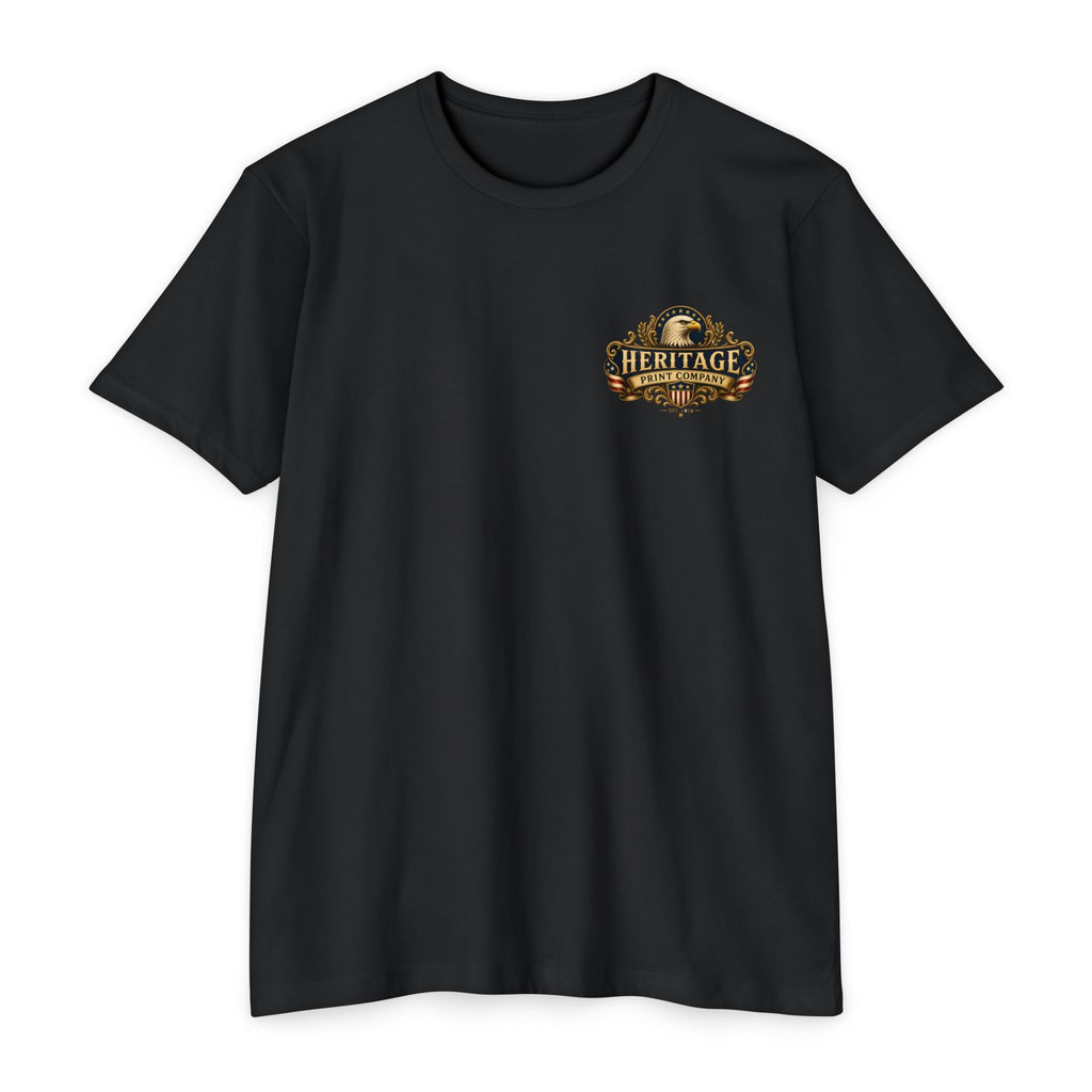 Heritage Print Co - American Heritage - One Nation Under God with Eagle - USA 250 Years - 4th of July - Next Level 6210 CVC Super Soft T-Shirt