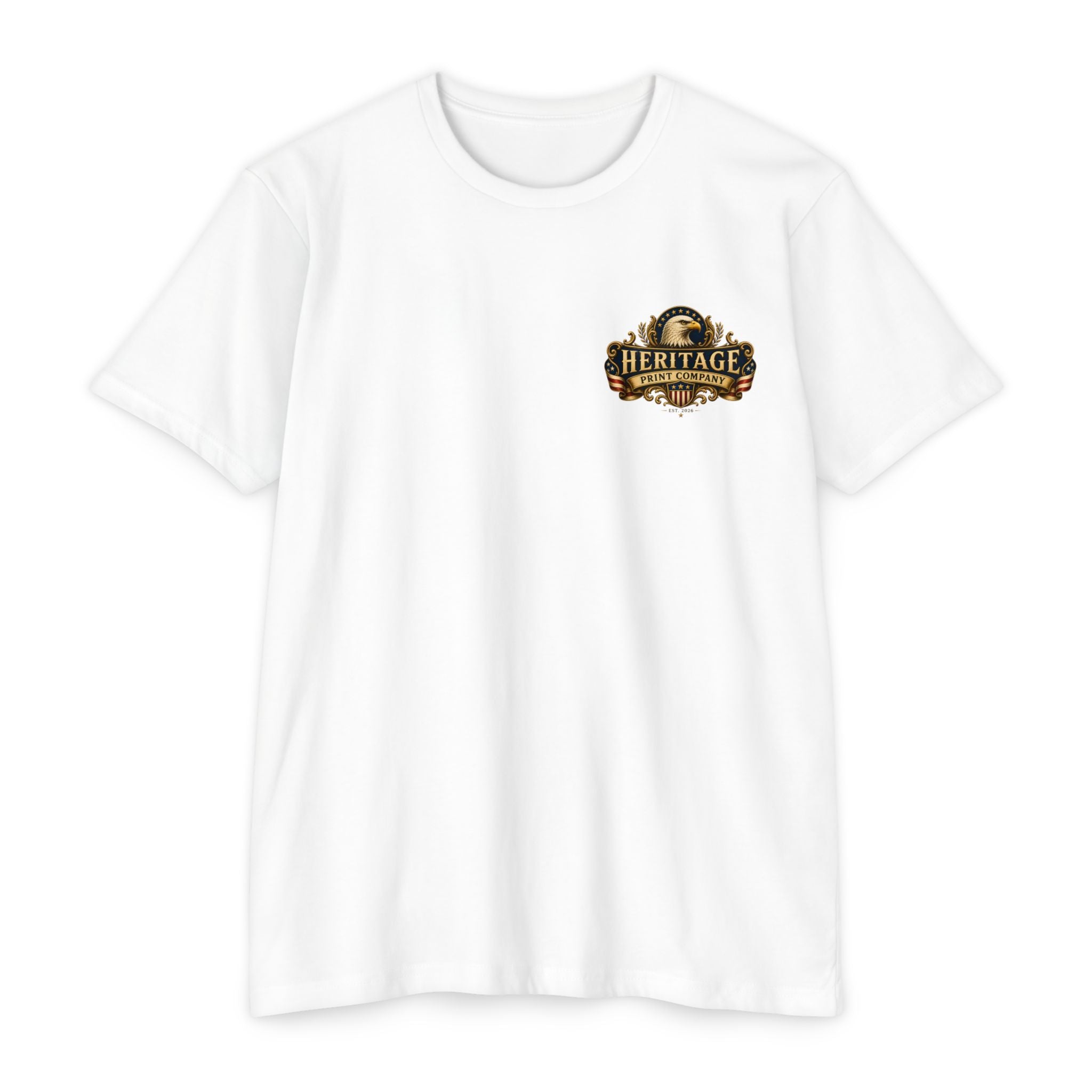 Heritage Print Co - American Heritage - One Nation Under God with Eagle - USA 250 Years - 4th of July - Next Level 6210 CVC Super Soft T-Shirt