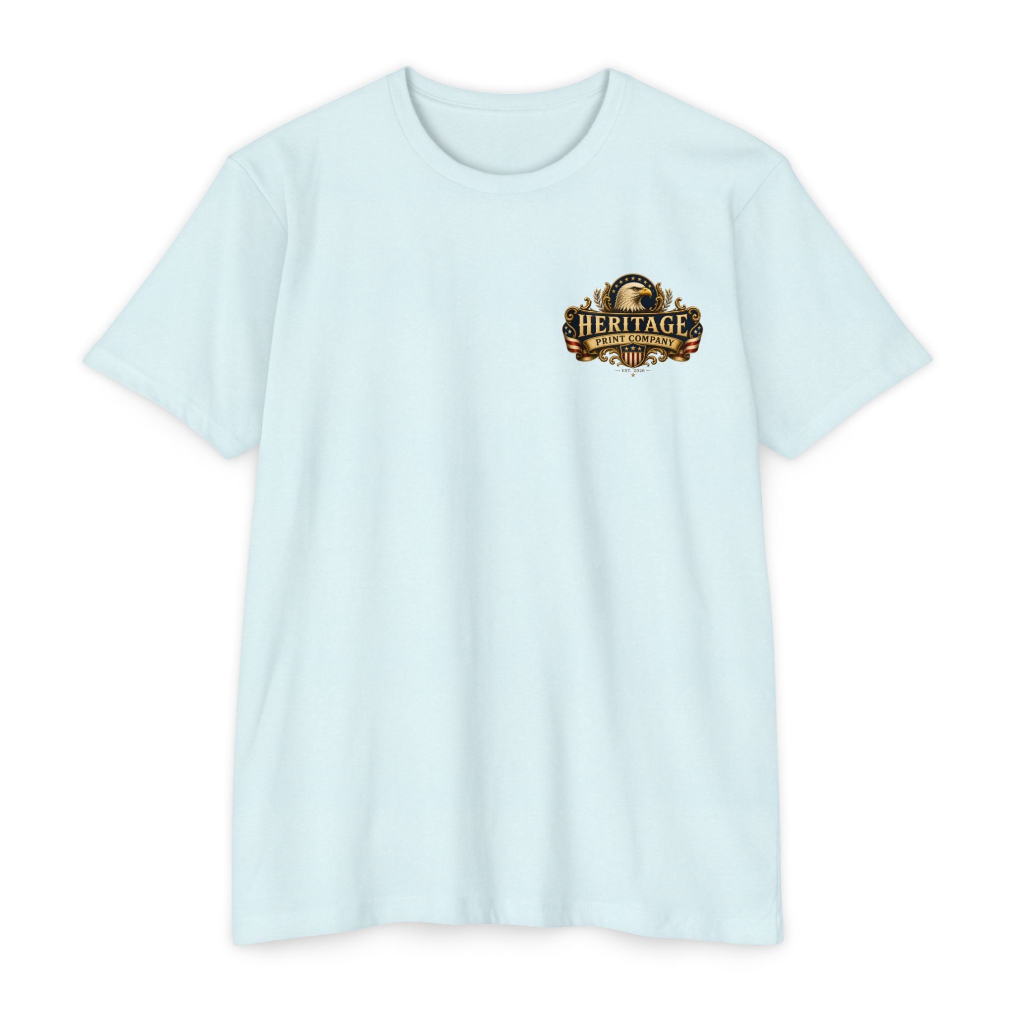 Heritage Print Co - American Legacy - USA 250th Anniversary with Eagle - 4th of July - Next Level 6210 CVC Super Soft T-Shirt
