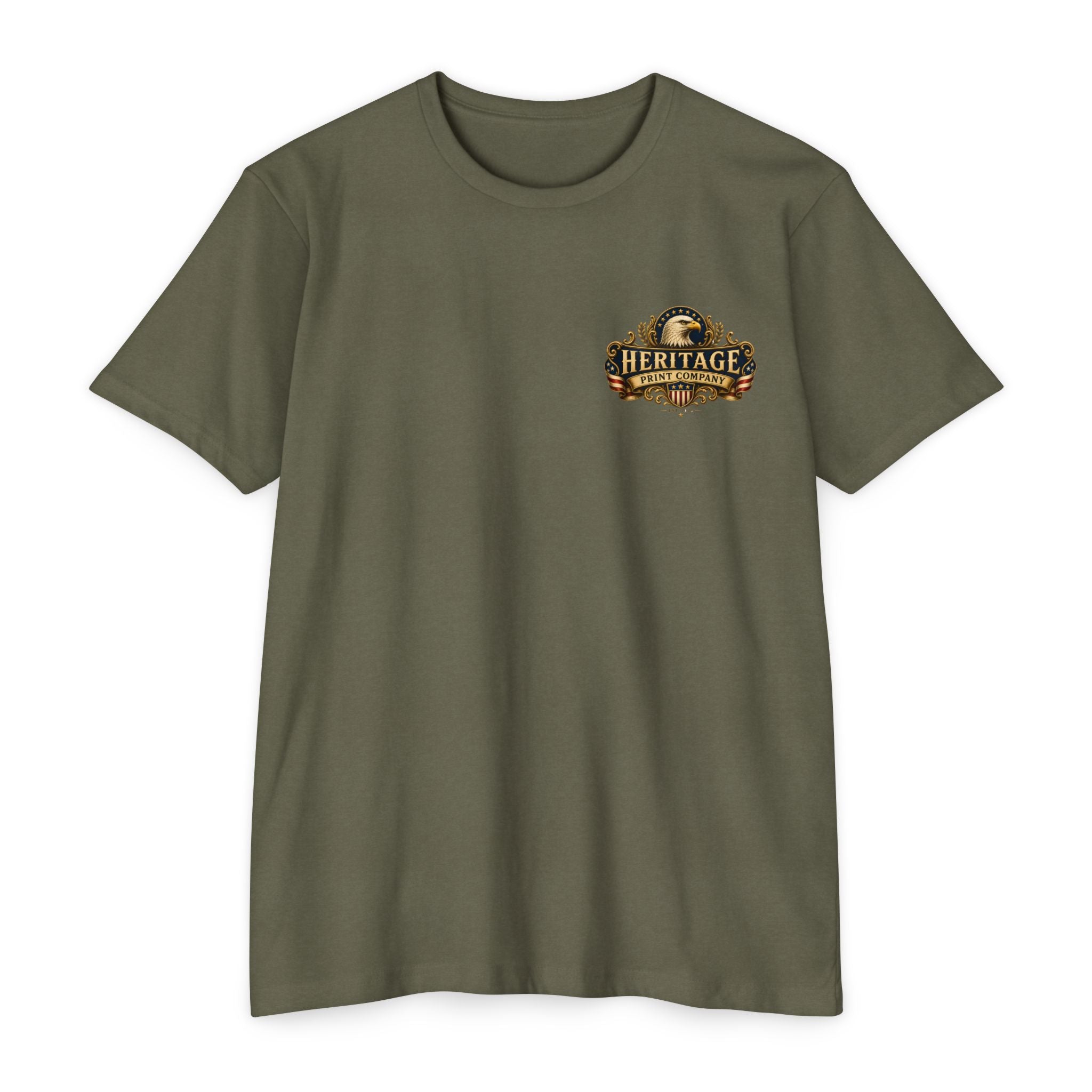 Heritage Print Co - American Heritage - One Nation Under God with Eagle - USA 250 Years - 4th of July - Next Level 6210 CVC Super Soft T-Shirt