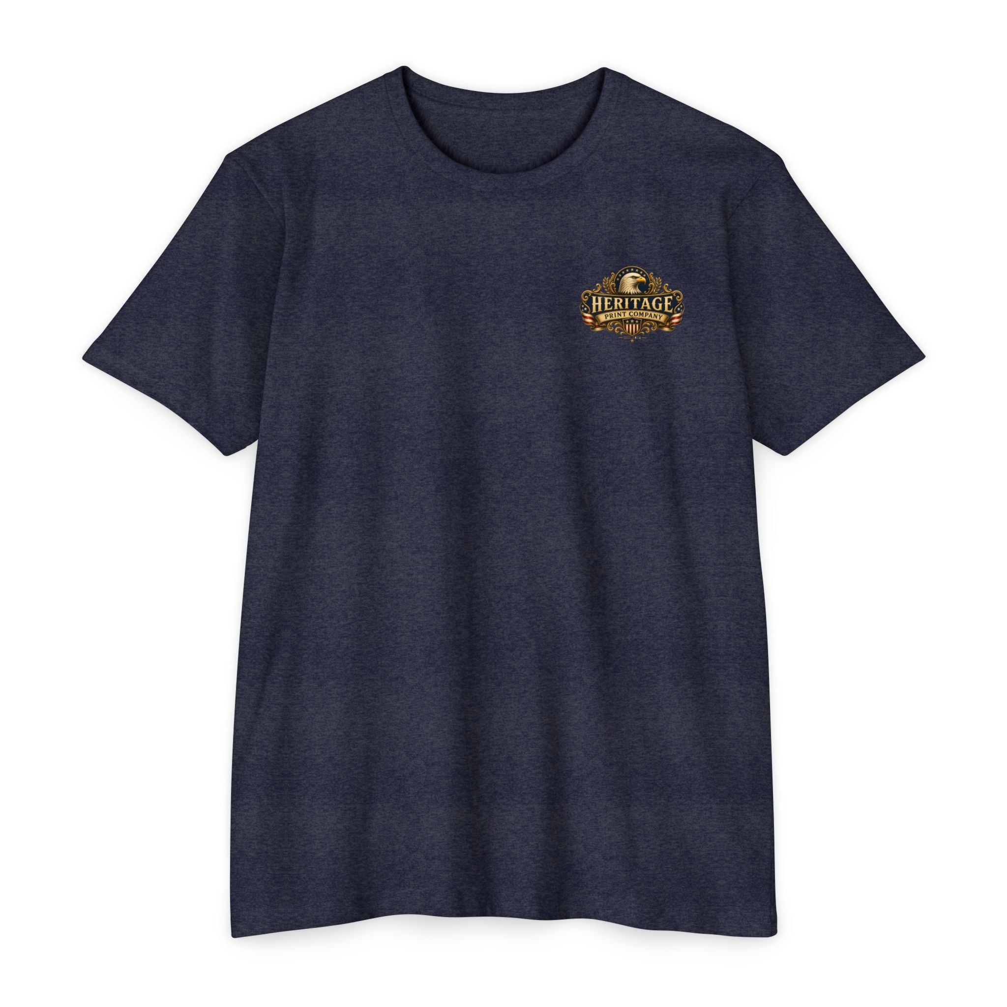 Heritage Print Co - Liberty & Faith Eagle - God Bless America - USA 250 years - 4th of July - Next Level 6210 CVC Super Soft T-Shirt