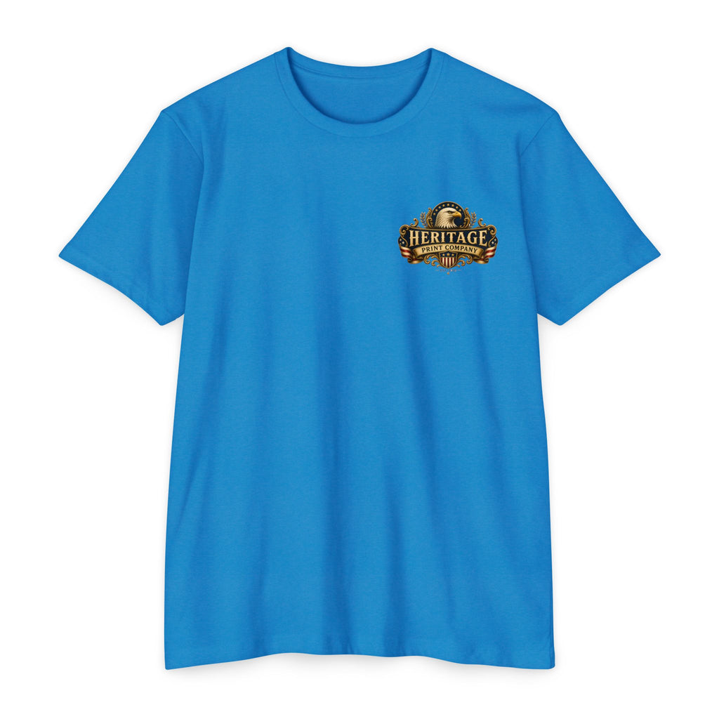 Heritage Print Co - American Heritage - One Nation Under God with Eagle - USA 250 Years - 4th of July - Next Level 6210 CVC Super Soft T-Shirt