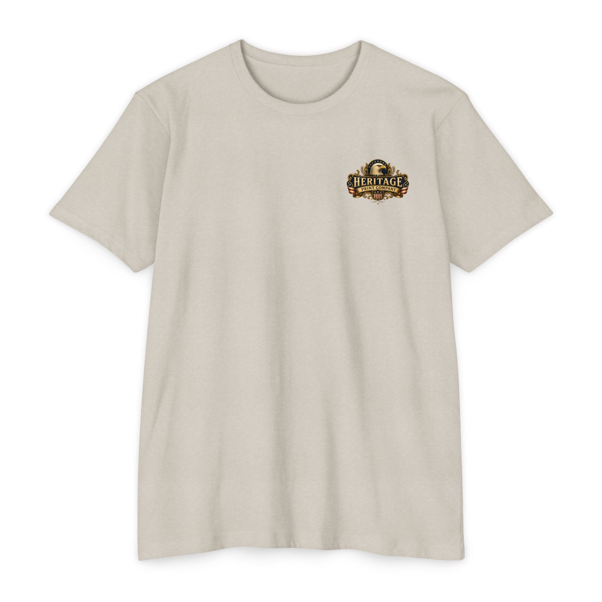 Heritage Print Co - Liberty & Faith Eagle - God Bless America - USA 250 years - 4th of July - Next Level 6210 CVC Super Soft T-Shirt