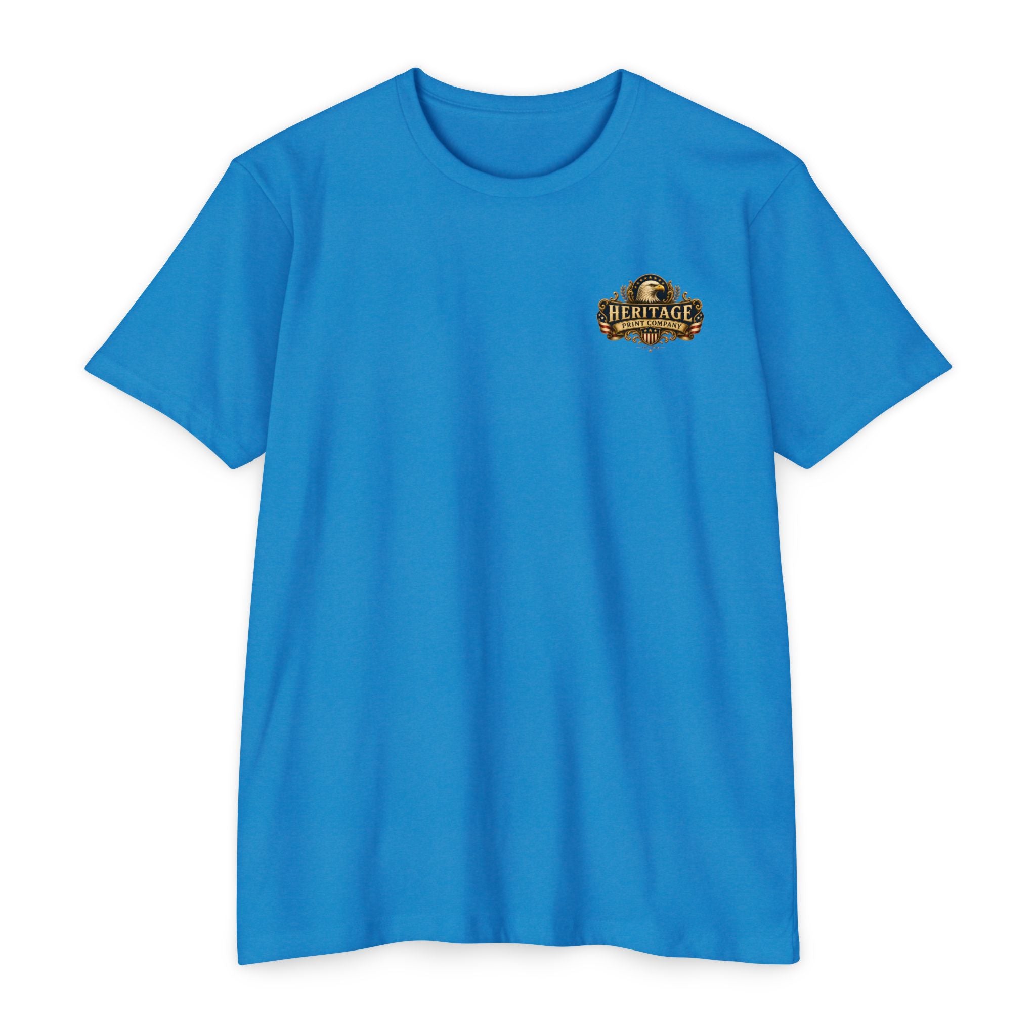 Heritage Print Co - Liberty & Faith Eagle - God Bless America - USA 250 years - 4th of July - Next Level 6210 CVC Super Soft T-Shirt