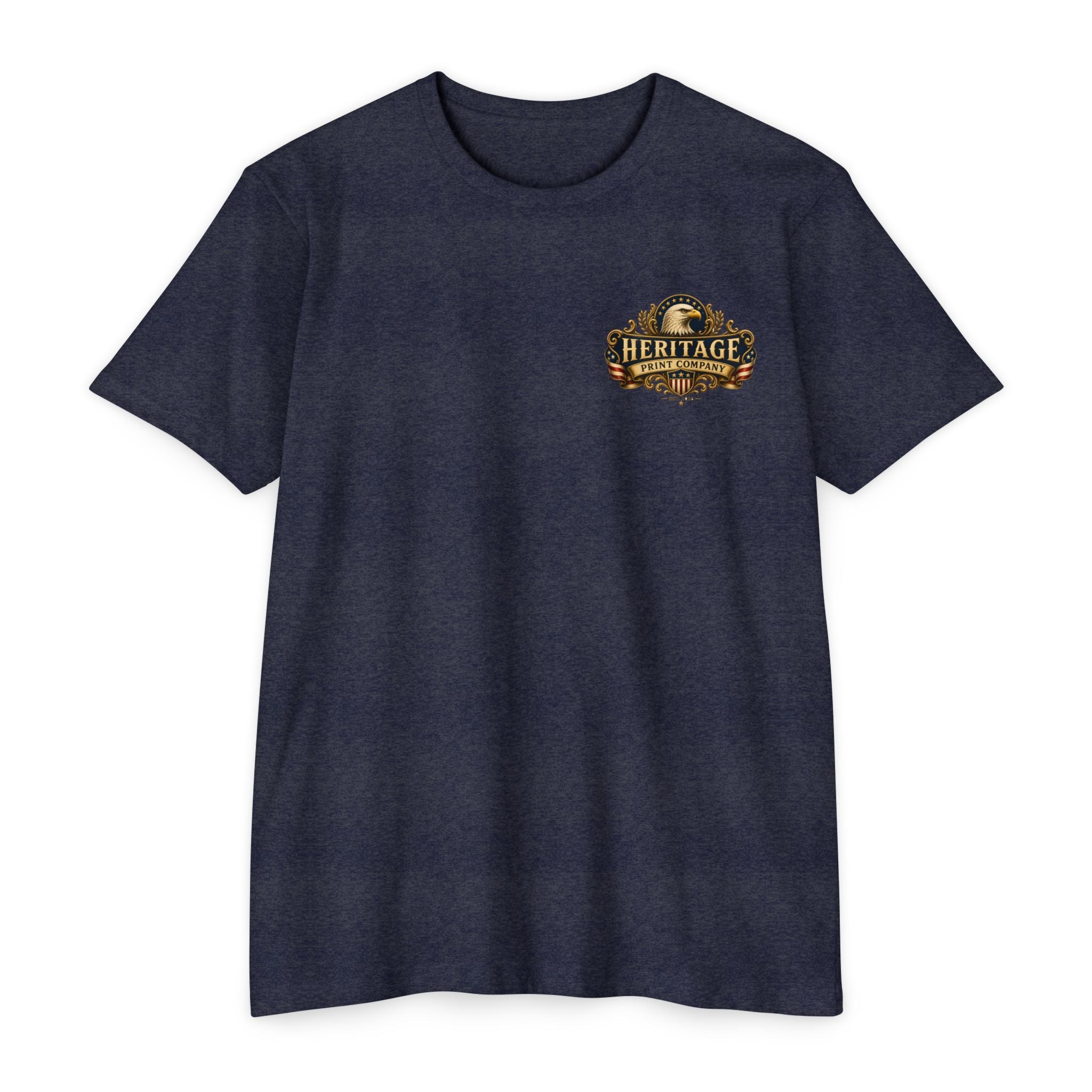 Heritage Print Co - American Legacy - USA 250th Anniversary with Eagle - 4th of July - Next Level 6210 CVC Super Soft T-Shirt