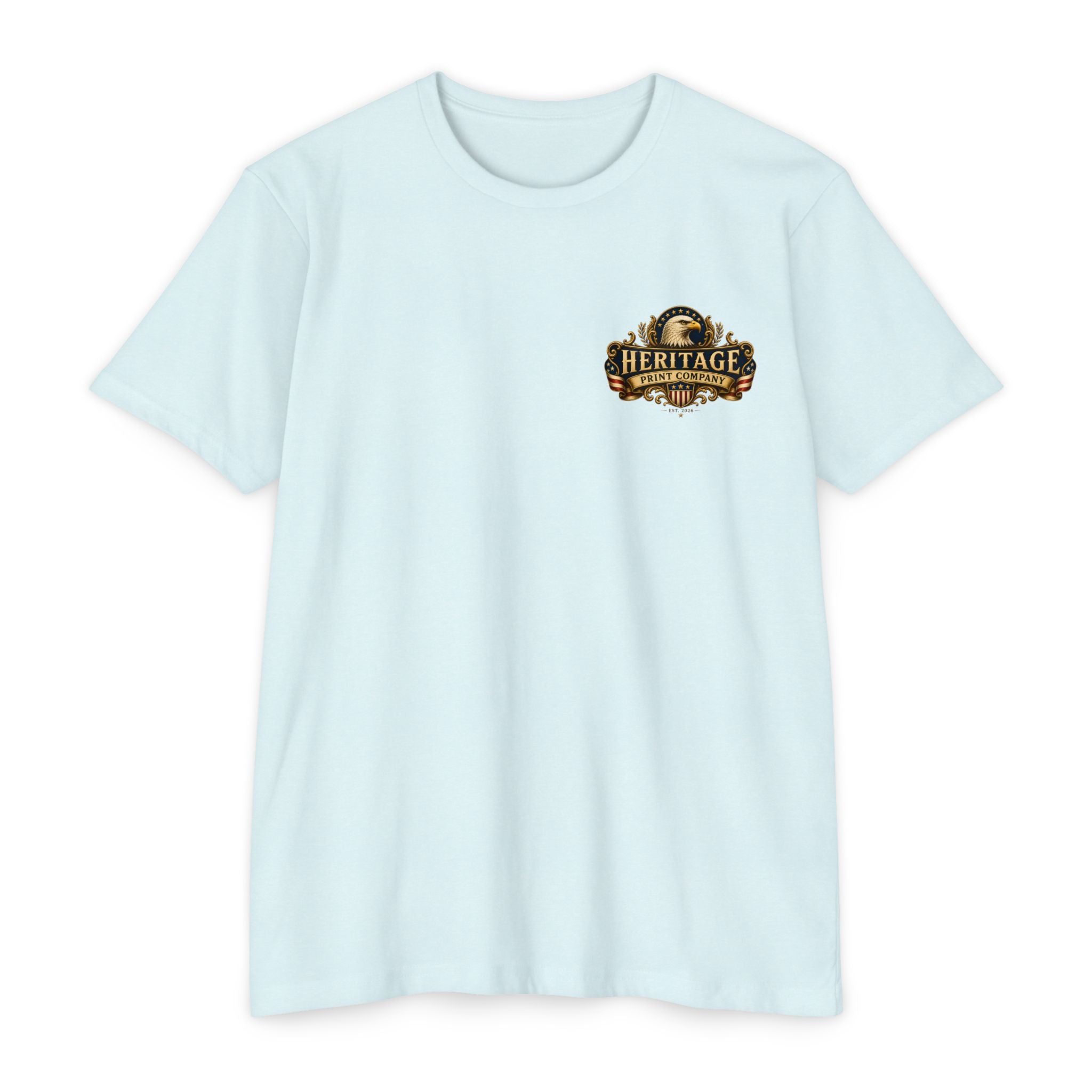 Heritage Print Co - American Heritage - One Nation Under God with Eagle - USA 250 Years - 4th of July - Next Level 6210 CVC Super Soft T-Shirt