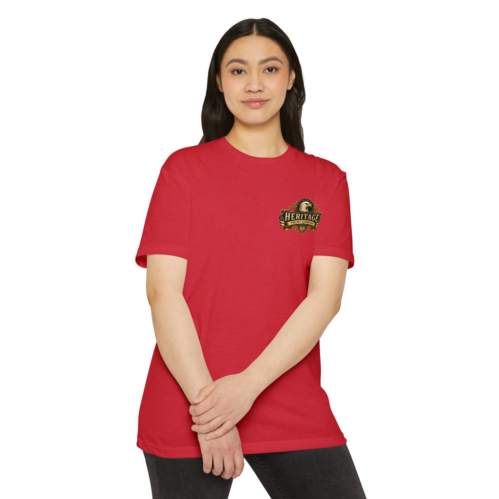 Heritage Print Co - American Legacy - USA 250th Anniversary with Eagle - 4th of July - Next Level 6210 CVC Super Soft T-Shirt