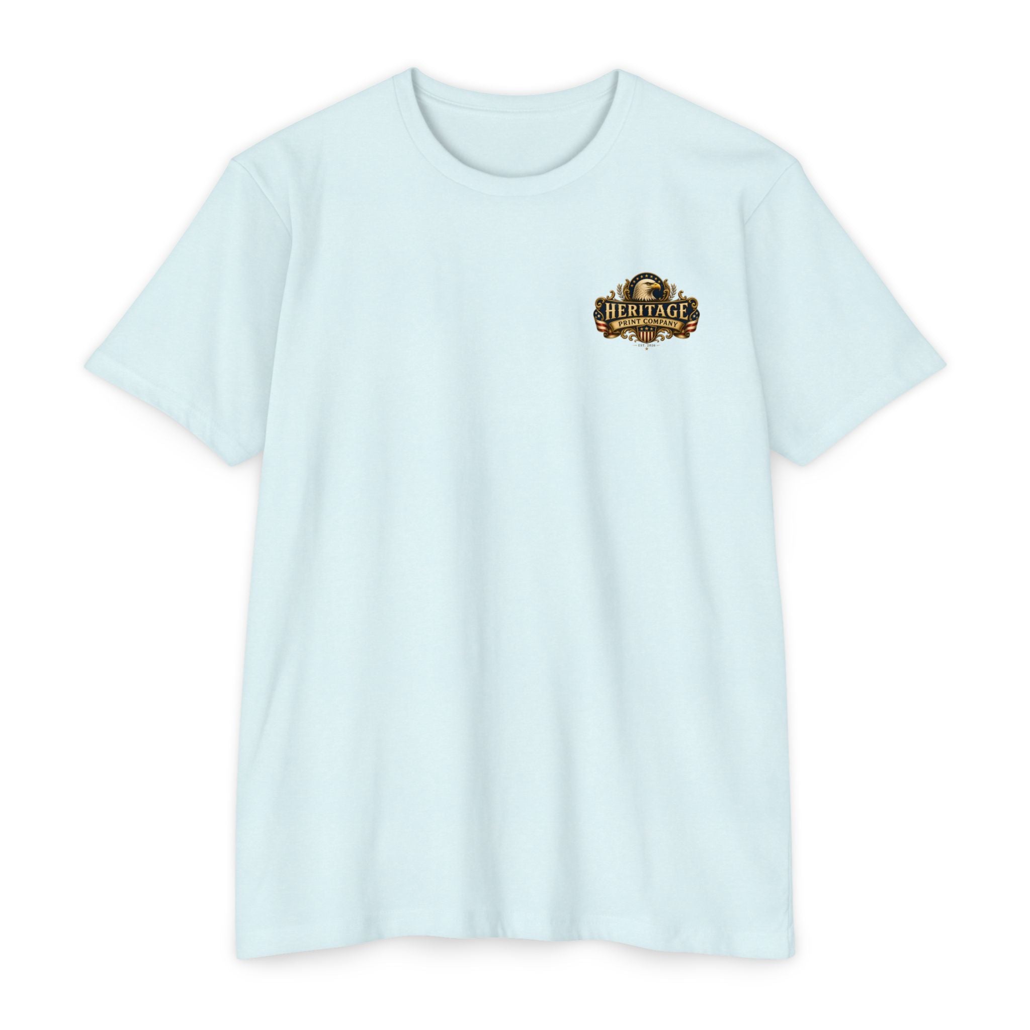 Heritage Print Co - Liberty & Faith Eagle - God Bless America - USA 250 years - 4th of July - Next Level 6210 CVC Super Soft T-Shirt