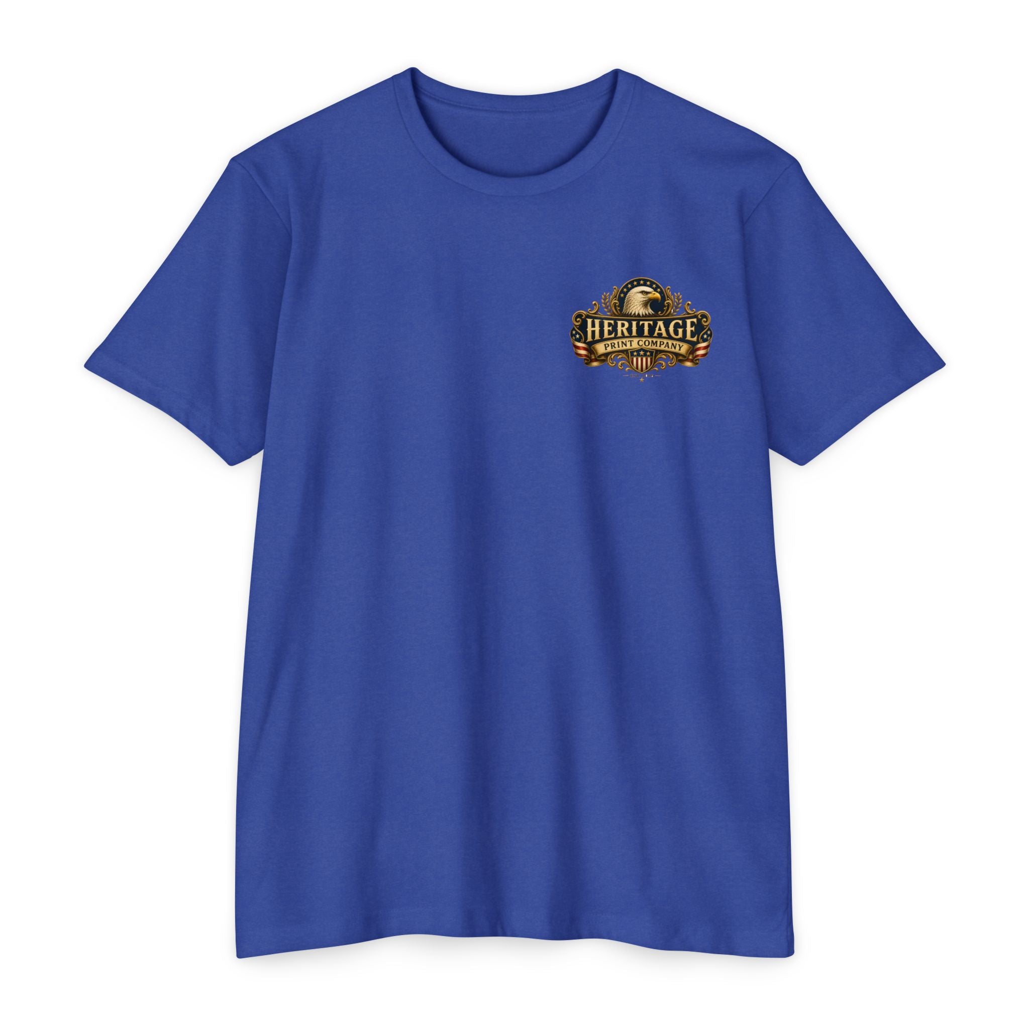 Heritage Print Co - American Legacy - USA 250th Anniversary with Eagle - 4th of July - Next Level 6210 CVC Super Soft T-Shirt
