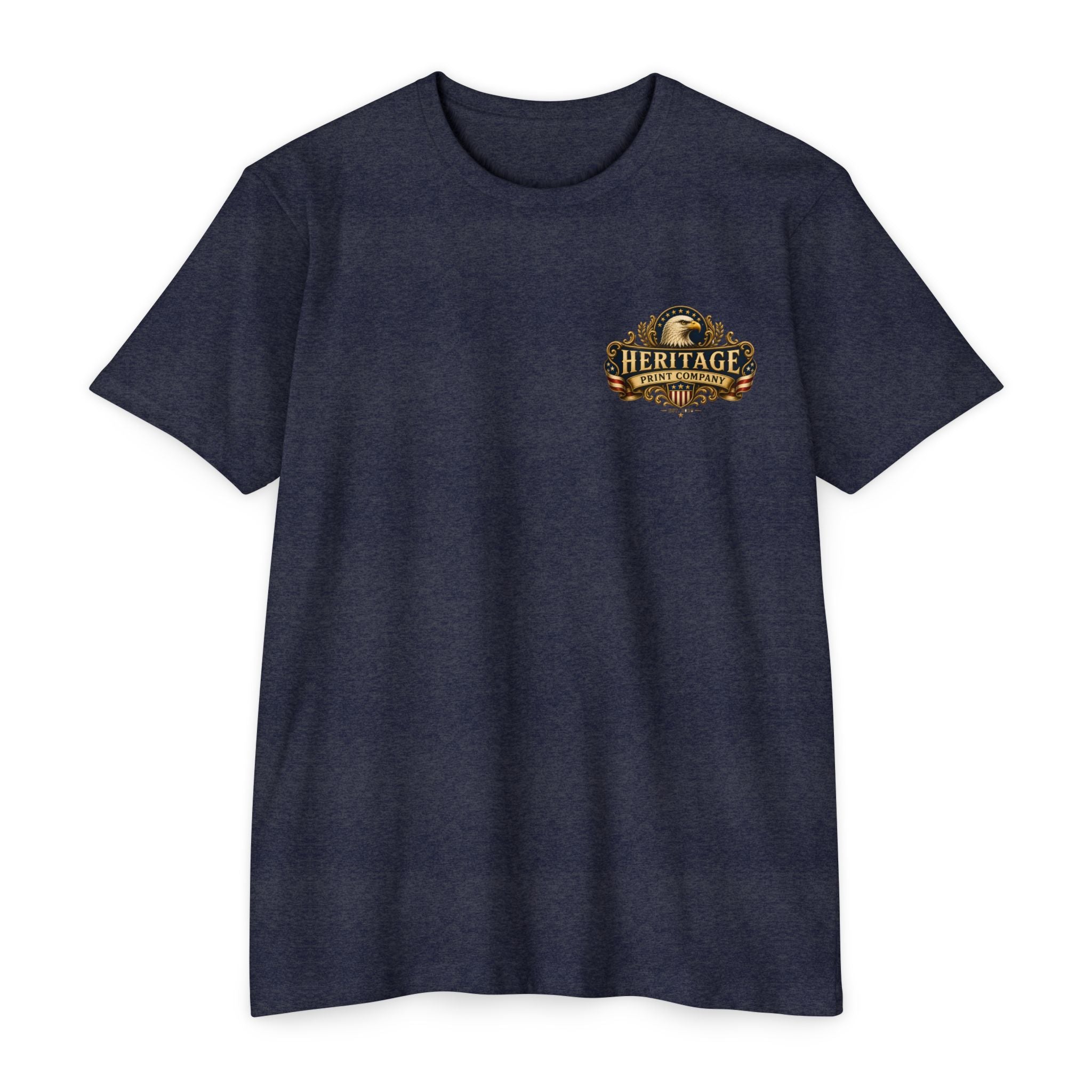 Heritage Print Co - American Heritage - One Nation Under God with Eagle - USA 250 Years - 4th of July - Next Level 6210 CVC Super Soft T-Shirt