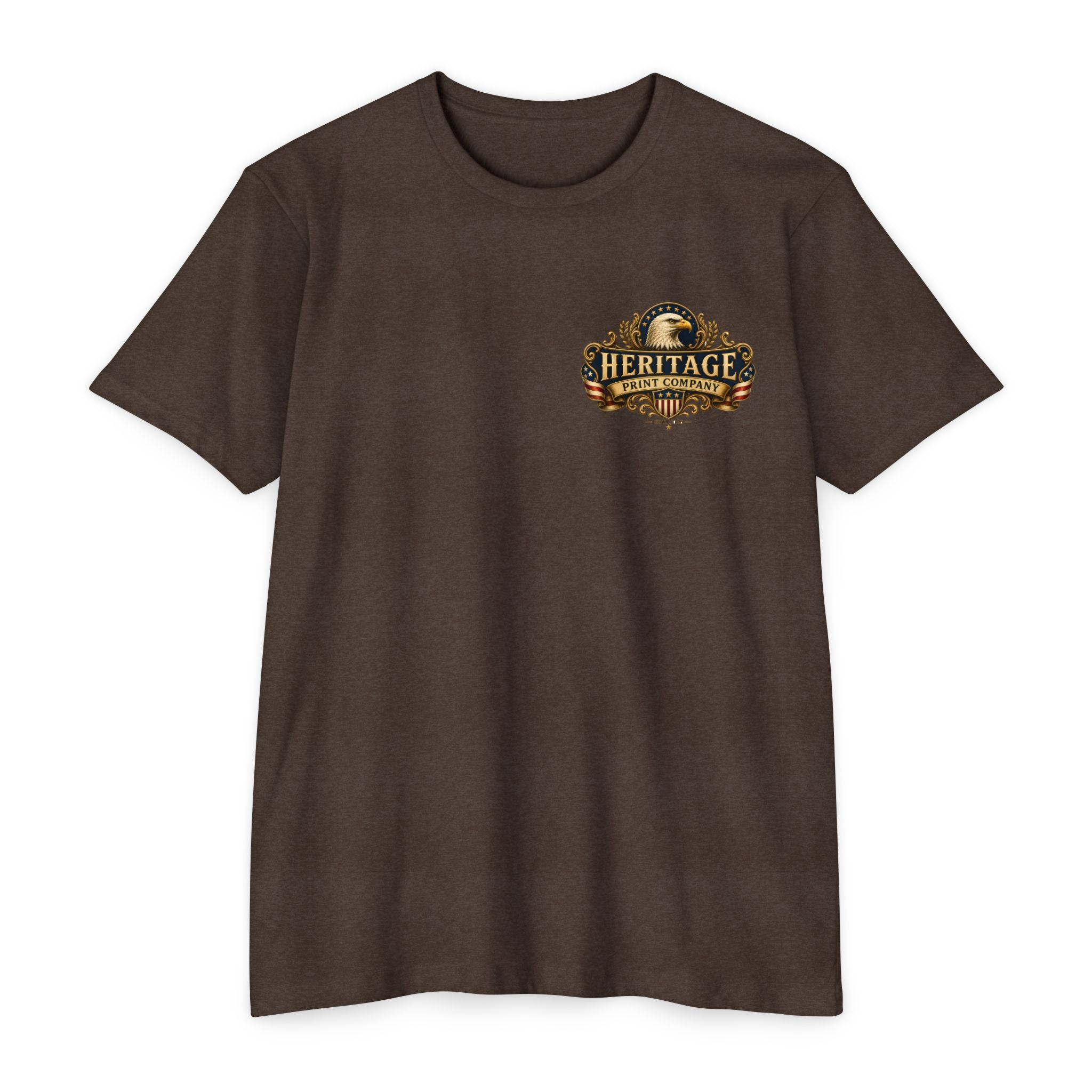 Heritage Print Co - One Nation Under God with Eagle - USA 250th Anniversary 4th of July - Next Level 6210 CVC Super Soft T-Shirt